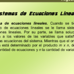 Todo sobre sistemas de ecuaciones lineales: definición y ejemplos